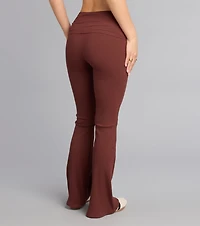 Chill Time Rib Knit Flare Pants