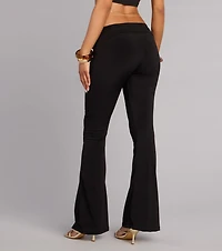 Low Effort Tie Waist Flare Pants