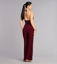 Dressy Plans Cutout Jumpsuit