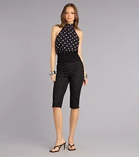 Flirty Little Polka Dot Capri Pants