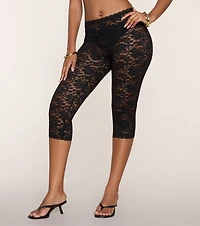 Head Turning Lace Capri Pants