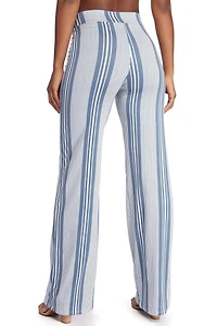 Tied To Stripes High Waist Pants