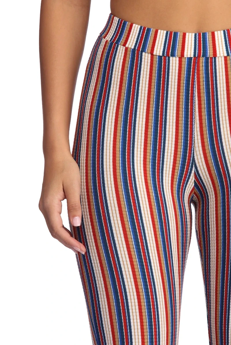 Stripes For Days Flare Pants