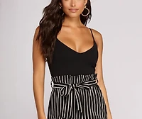 Better Together Striped Jumpsuit