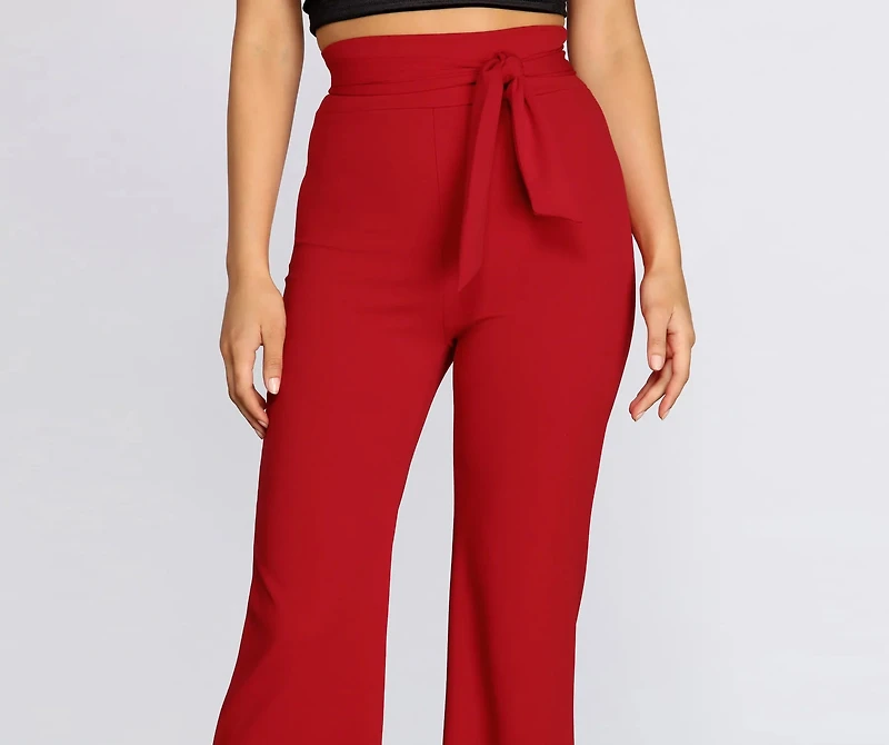 Dress To Impress Tie Waist Pants