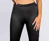 Sleek Satin Leggings