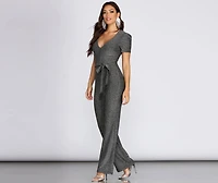 Go Your Own Way Glitter Jumpsuit