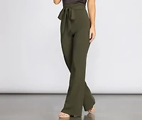 Sealed With Style Tie-Waist Pants