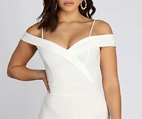 The Whole Package Off Shoulder Jumpsuit