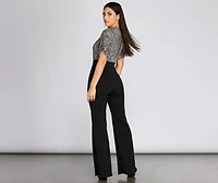 Spotted Leopard Top Jumpsuit