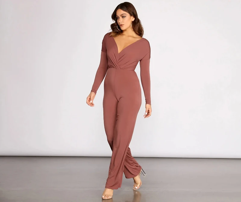 For A Good Time Long Sleeve Jumpsuit