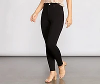 Super High Rise Skinny Ponte Pants