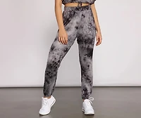 Tie Dye High Rise Joggers