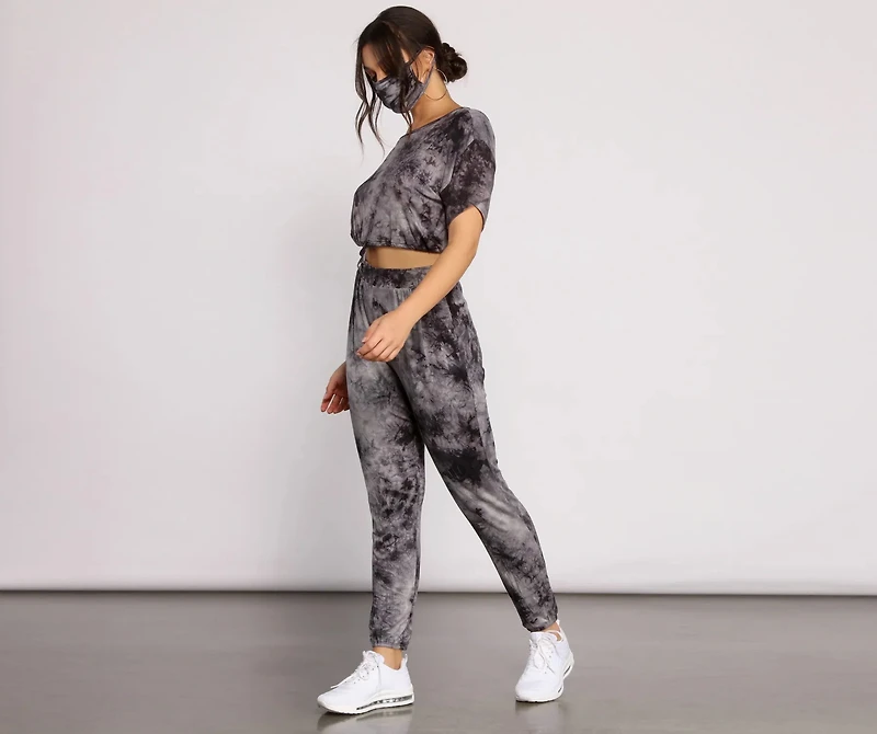Tie Dye High Rise Joggers
