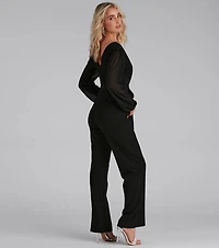 Perfectly Posh Tie-Waist Jumpsuit
