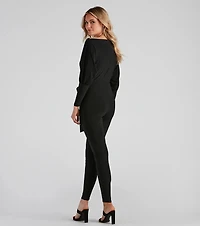 Classically Chic Boat Neck Catsuit