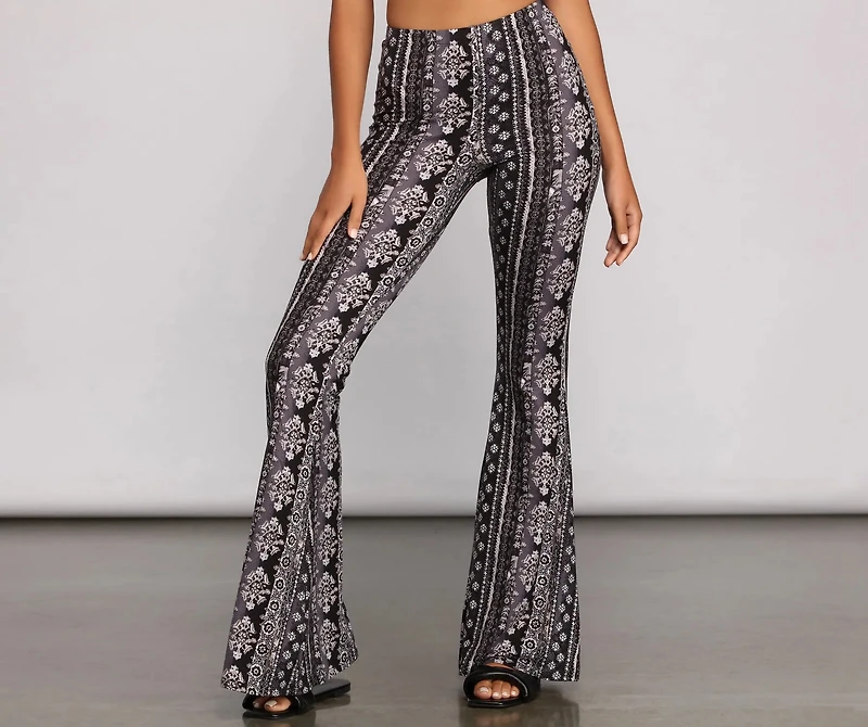 Dreamy Boho-Chic Flare Pants