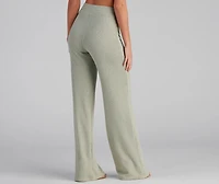 Trendy Textures High Waist Pants