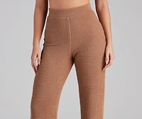 Trendy Textures High Waist Pants