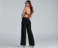 Set It Off Sequin Cutout Jumpsuit
