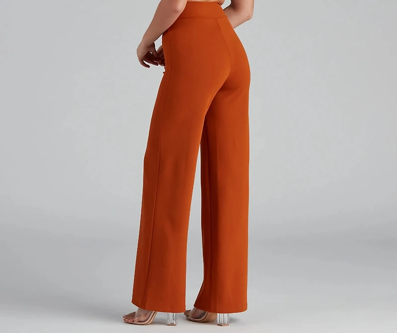 House Of Glam Belted Wide Leg Pants