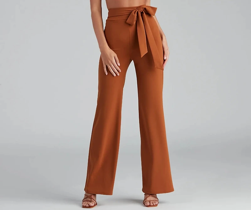 Sealed With Style Tie-Waist Pants