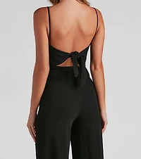 Sleek And Stylish Crepe Jumpsuit