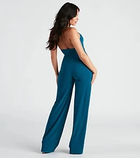 Sleek And Sultry Halter Jumpsuit