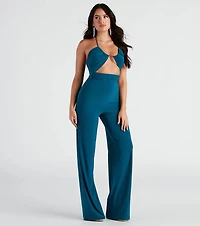 Sleek And Sultry Halter Jumpsuit