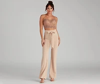 Sealed With Style Tie-Waist Pants