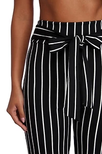 Classic Stripes Tie Waist Pants
