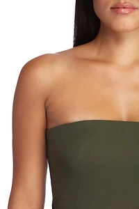 On Point Strapless Catsuit