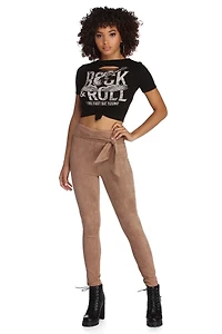 Stylin' Skinny Suede Pants