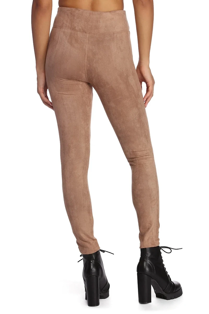 Stylin' Skinny Suede Pants