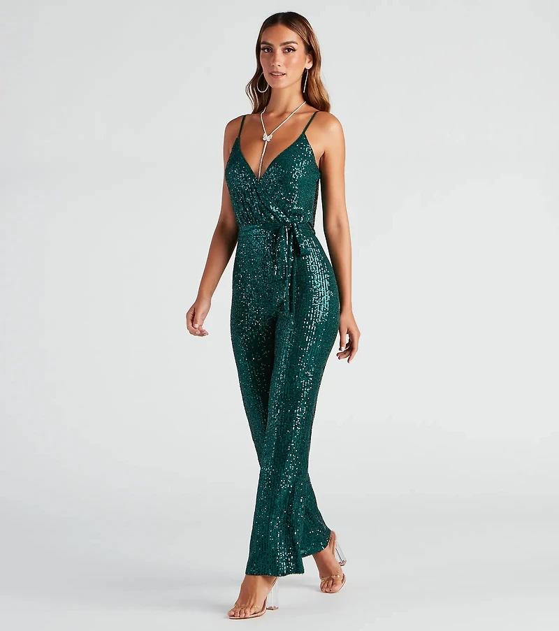 Alluring Glamour Sequin Jumpsuit