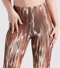 Eye-Catching Allure Printed Flare Pants