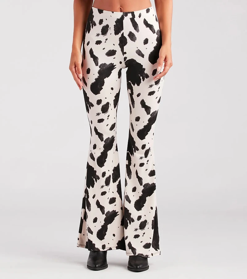 Cowgirl Cutie Printed Flare Pants