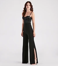Slit Decision Crepe High-Rise Pants
