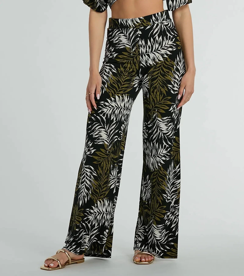 Living The Palms Wide Leg Palazzo Pants
