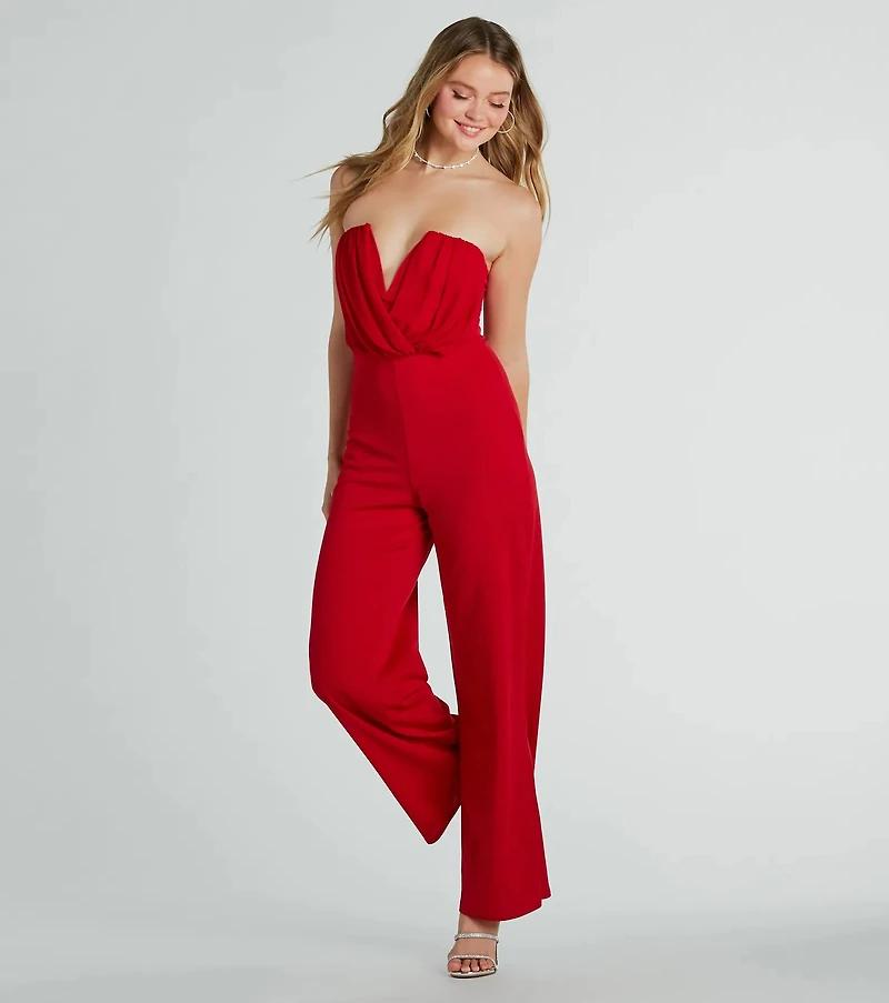 Such A Chic Vibe Strapless Jumpsuit