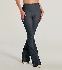 Cause A Commotion High Rise Flare Denim Pants