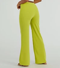 Nine To Five Straight-Leg Crepe Trouser Pants