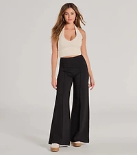 Classic And Chic Wide-Leg Trouser Pants