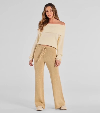 Cozy Luxe Lurex Knit Pants