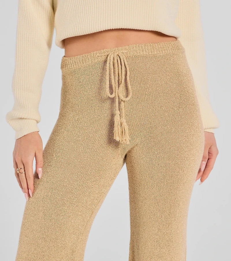 Cozy Luxe Lurex Knit Pants