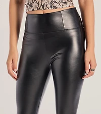 Sleek Energy Patent Faux Leather Leggings