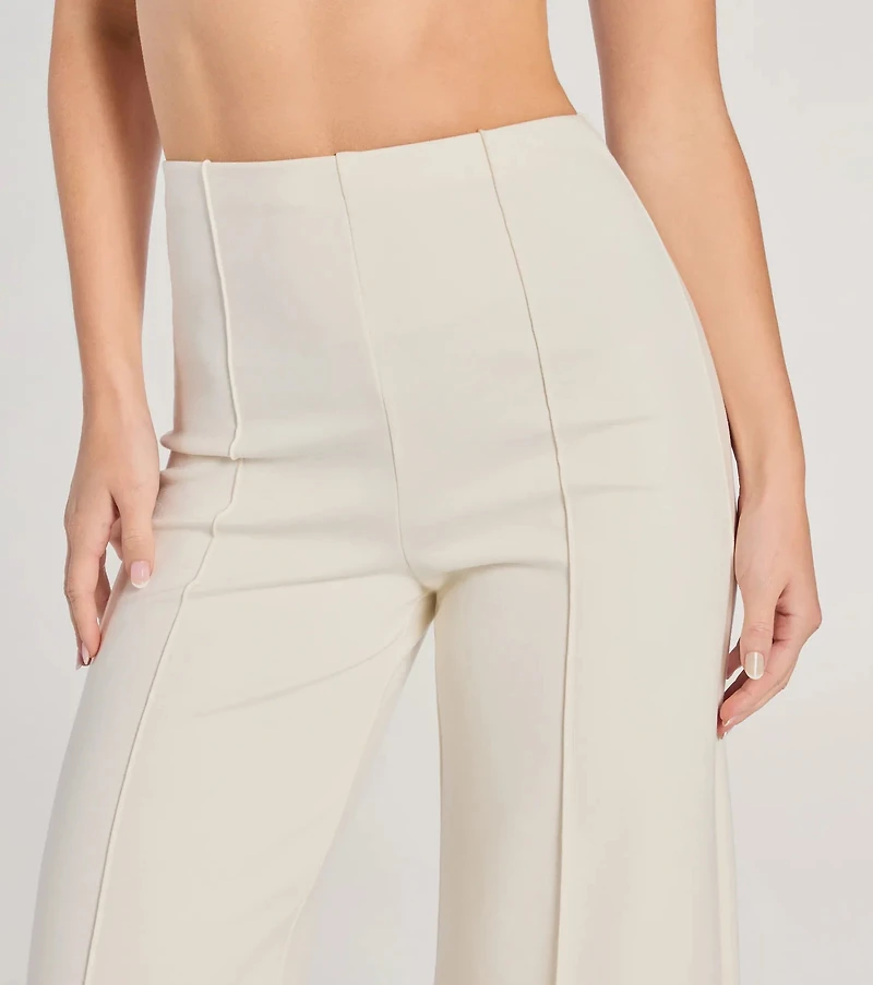 Classic And Chic Wide-Leg Trouser Pants
