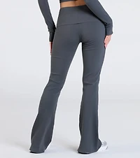 At Your Leisure Mid-Rise Flare Pants