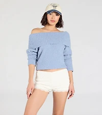 Cuter Than Ever Lace Ruffle Shorts
