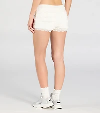 Cuter Than Ever Lace Ruffle Shorts